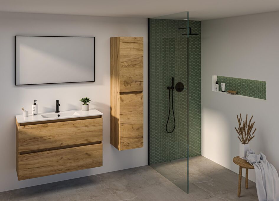 Basicline Porselein Framed mirror scaled