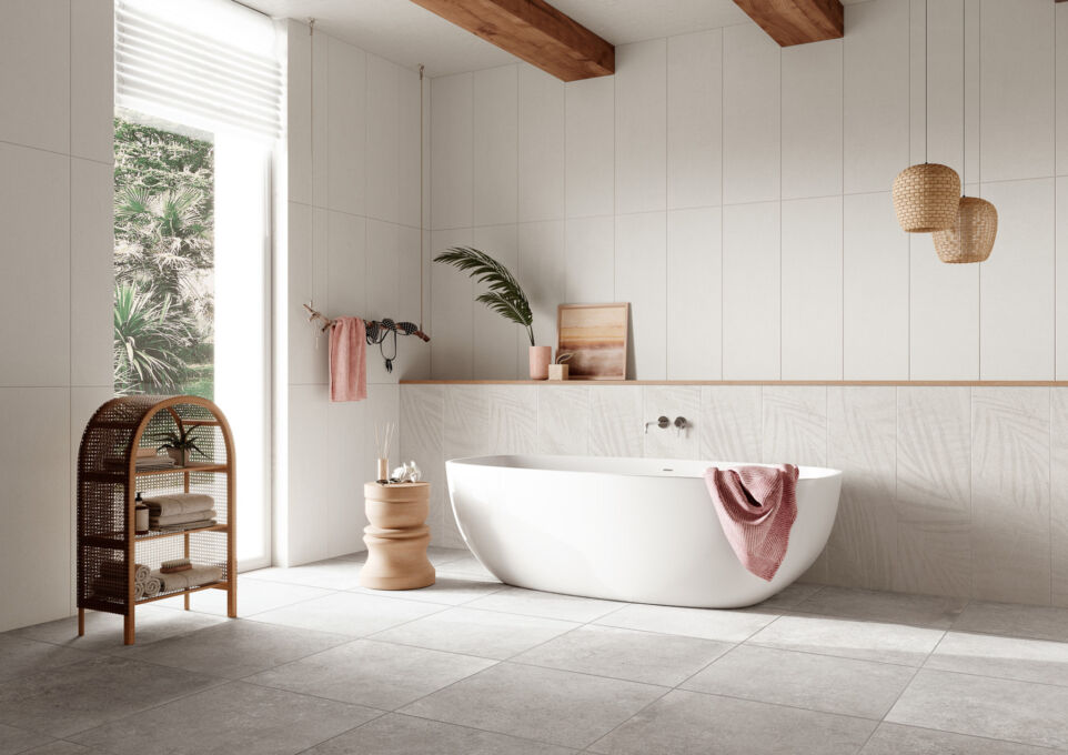 Aruba Motiv 01 var A WF 30x90 white BF 60x60 stone HF