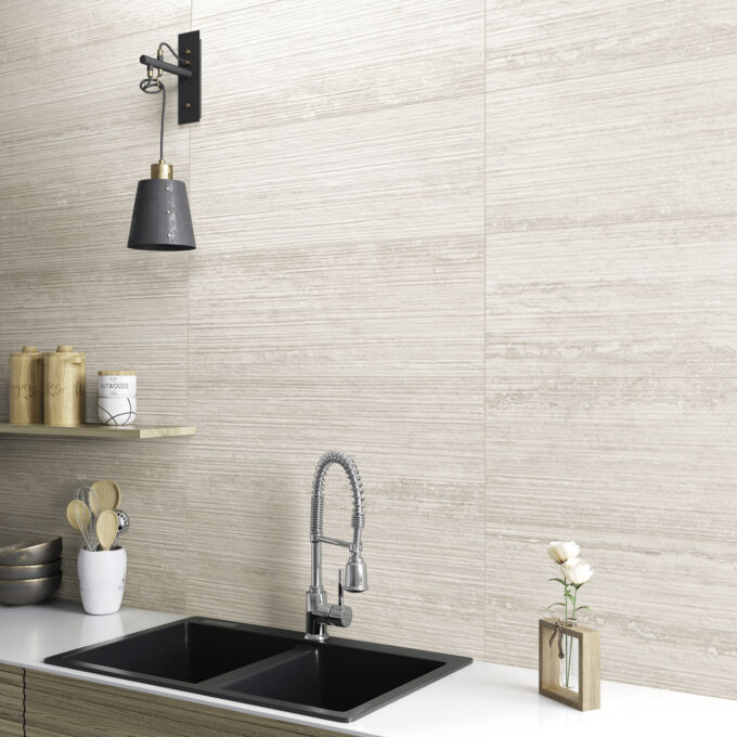 Pure Travertine Groove Grey Cozinha amb R3266 R