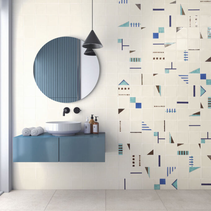 Signature Turquoise White WC amb