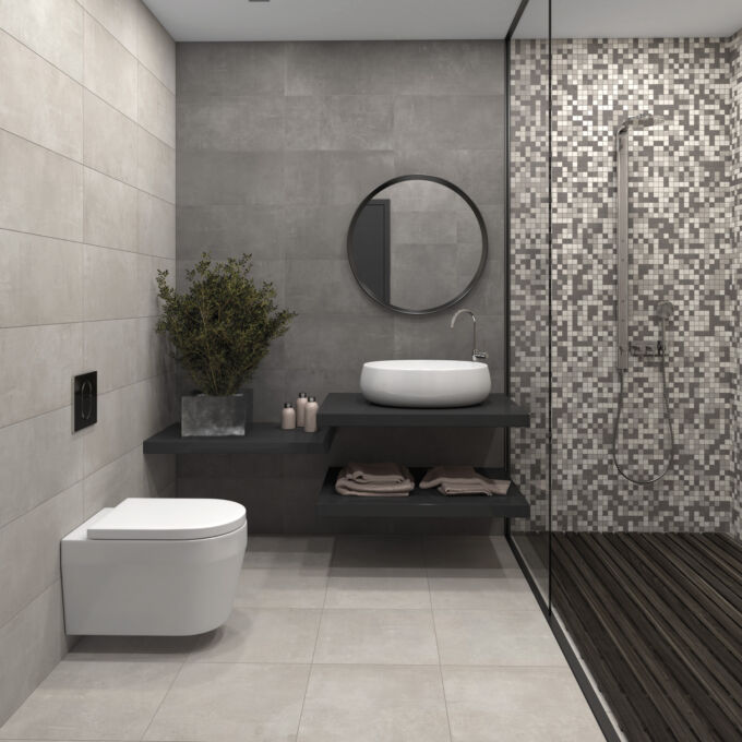 Alpe Anthracite Mosaic WC amb R851 RR852 RDC723 C451
