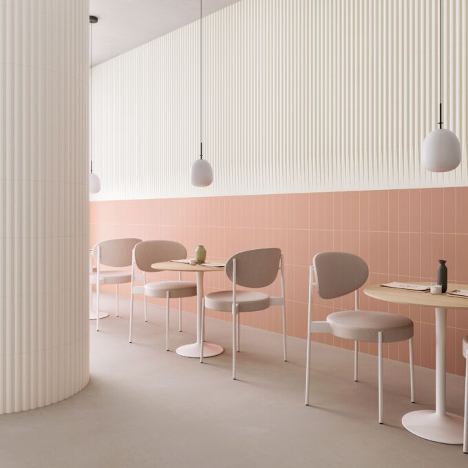 AMB 01 LISO COTTO TRANSITION AND STIPES WHITE MATT