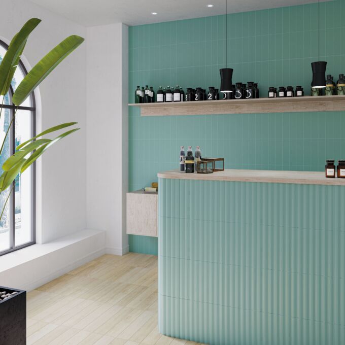 AMB 03 STRIPES TEAL LISO